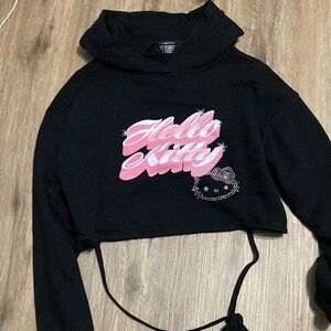 Hello kitty x Forever21 crop hoodie